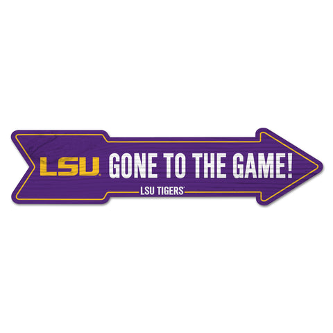 LSU Tigers Sign 6x24 Wood Arrow-0