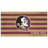 Florida State Seminoles Sign Wood 9x17 Flag-0