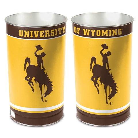 Wyoming Cowboys Wastebasket 15 Inch - Periodic Restock-0