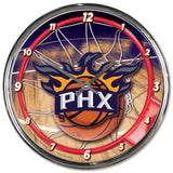 Phoenix Suns Clock Round Wall Style Chrome-0