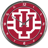 Indiana Hoosiers Round Chrome Wall Clock Periodic Restock-0