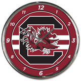 South Carolina Gamecocks Clock Round Wall Style Chrome-0