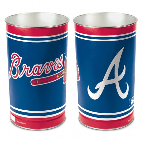 Atlanta Braves Wastebasket 15 Inch - Periodic Restock-0