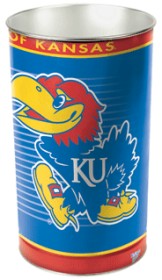 Kansas Jayhawks Wastebasket 15 Inch - Periodic Restock-0