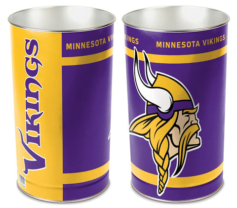 Minnesota Vikings Wastebasket 15 Inch - Periodic Restock-0