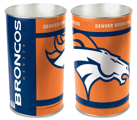 Denver Broncos Wastebasket 15 Inch-0