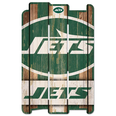 New York Jets Sign 11x17 Wood Fence Style-0