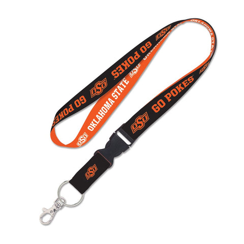 Oklahoma State Cowboys Lanyard with Detachable Buckle Slogan - Special Order Design-0