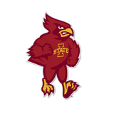 Iowa State Cyclones Pennant Shape Cut Mascot Design-0