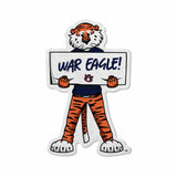 Auburn Tigers Pennant Shape Cut Mascot Design-0