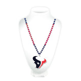 Houston Texans Beads with Medallion Mardi Gras Style-0