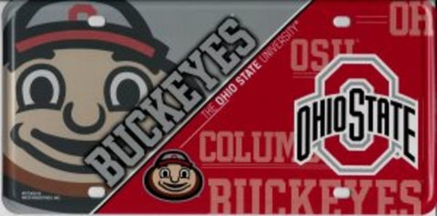 Ohio State Buckeyes License Plate Metal-0