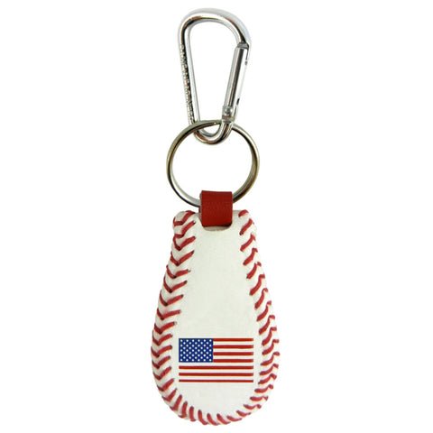 American Flag Keychain Classic Baseball CO-0