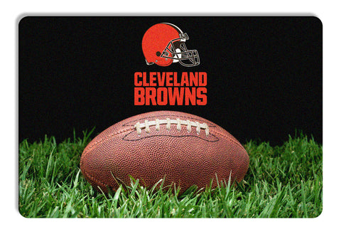 Cleveland Browns Pet Bowl Mat Classic Football Size Large-0