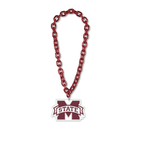 Mississippi State Bulldogs Necklace Big Fan Chain-0