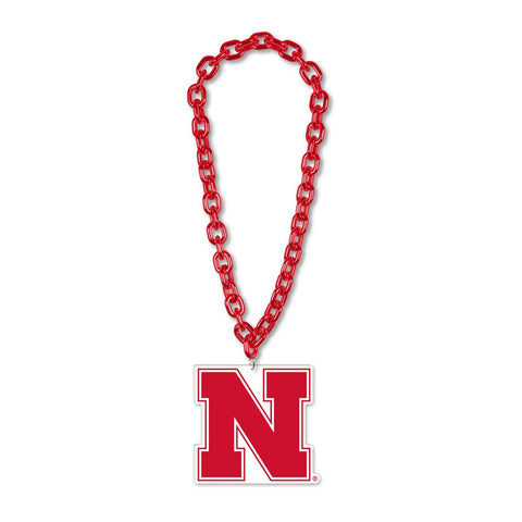 Nebraska Cornhuskers Necklace Big Fan Chain-0