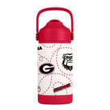 Georgia Bulldogs Kids Bottle 12oz Stainless Steel Mascot-0