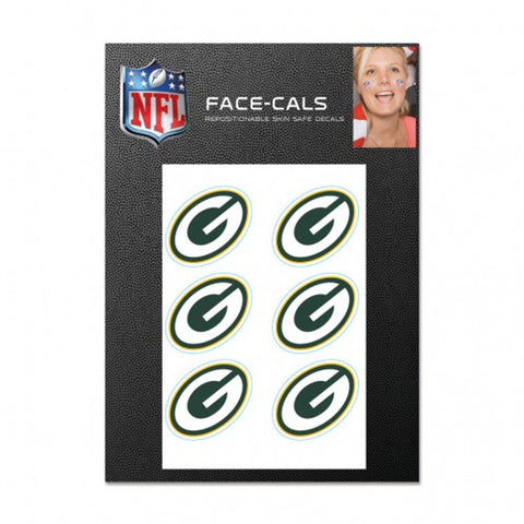 Green Bay Packers Tattoo Face Cals-0