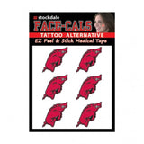 Arkansas Razorbacks Tattoo Face Cals-0