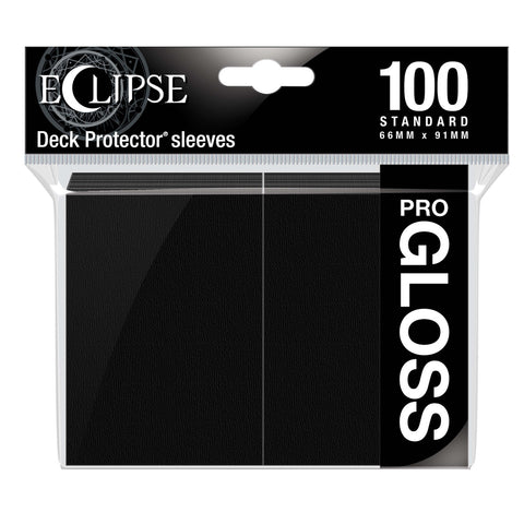 Eclipse Gloss Standard Sleeves 100 Pack Jet Black-0