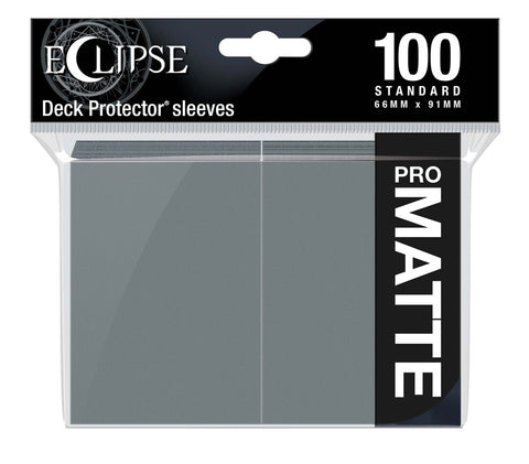 Eclipse Matte Standard Sleeves 100 Pack Smoke Grey-0
