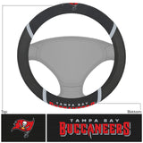 Tampa Bay Buccaneers Steering Wheel Cover Mesh/Stitched-0