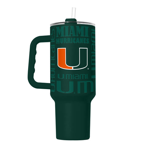 Miami Hurricanes Tumbler 40oz Powder Coat Replay-0