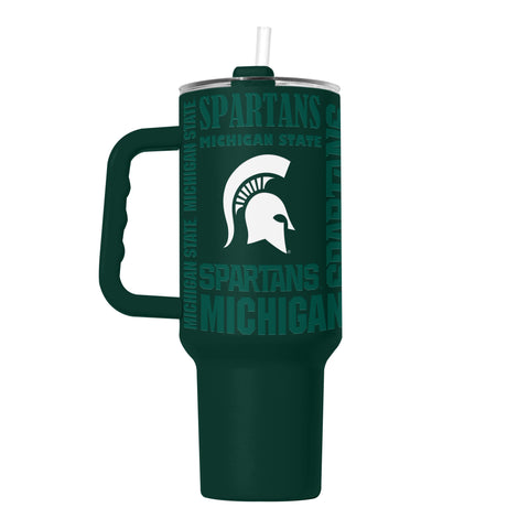 Michigan State Spartans Tumbler 40oz Powder Coat Replay-0
