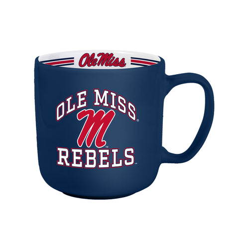 Mississippi Rebels Coffee Mug 15oz Stripe Design-0