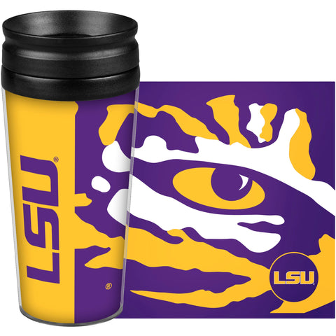 LSU Tigers Travel Mug 14oz Full Wrap Style Hype Design-0
