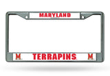 Maryland Terrapins License Plate Frame Chrome-0