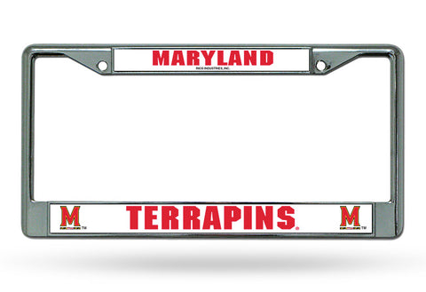Maryland Terrapins License Plate Frame Chrome-0