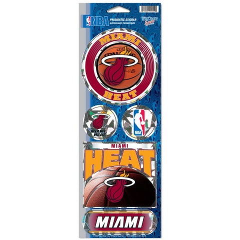 Miami Heat Decal 4x11 Die Cut Prismatic Style-0