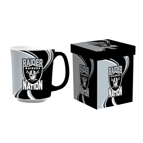 Las Vegas Raiders Coffee Mug 14oz Ceramic with Matching Box-0