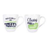 Seattle Seahawks Coffee Mug 17oz Ceramic 2 Piece Set with Gift Box-0