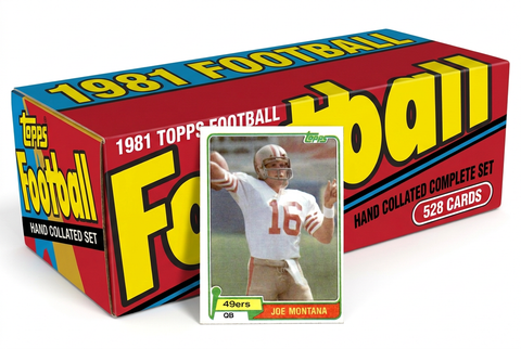 1981 Topps Football hand-collated set original-style corrected lettering