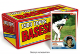 1983 Topps Baseball with longer box and upright Wade Boggs card