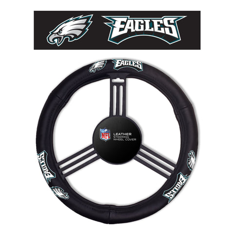 Philadelphia Eagles Steering Wheel Cover Leather-0