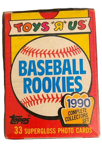 1990 TOYS R US BASEBALL ROOKIES COMPLETE 33 CARD SET
