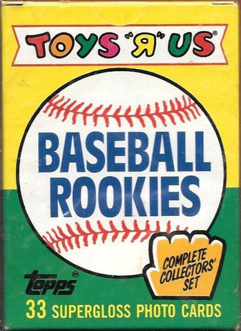 1989 TOYS R US BASEBALL ROOKIES COMPLETE 33 CARD SET