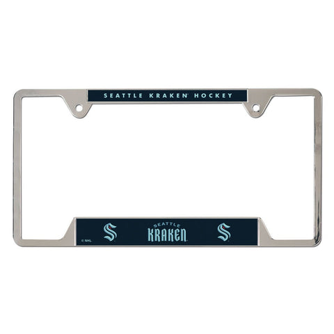 Seattle Kraken License Plate Frame Metal - Special Order-0