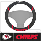 Kansas City Chiefs Steering Wheel Cover Mesh/Stitched-0