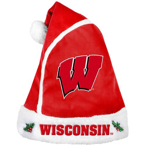 Wisconsin Badgers Basic Santa Hat - 2015-0