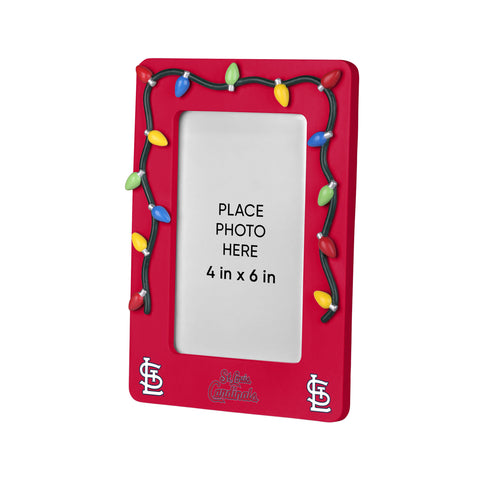 St. Louis Cardinals Picture Frame with Holiday Lights-0