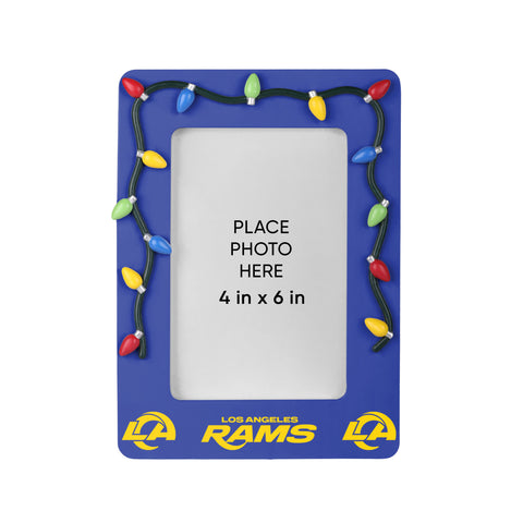 Los Angeles Rams Picture Frame with Holiday Lights-0