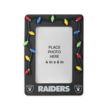 Las Vegas Raiders Picture Frame with Holiday Lights-0