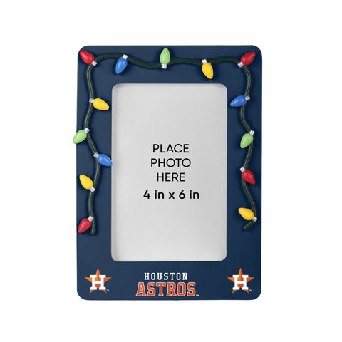 Houston Astros Picture Frame with Holiday Lights-0