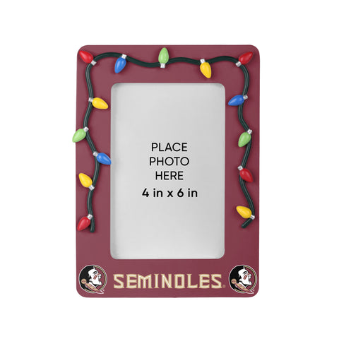 Florida State Seminoles Picture Frame with Holiday Lights-0