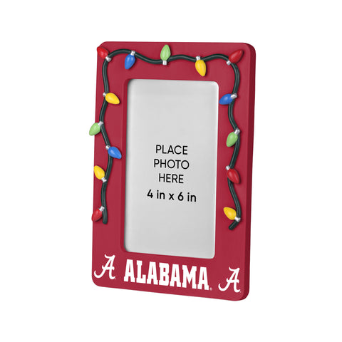 Alabama Crimson Tide Picture Frame with Holiday Lights-0
