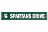 Michigan State Spartans Sign 4x24 Plastic Street Style CO-0